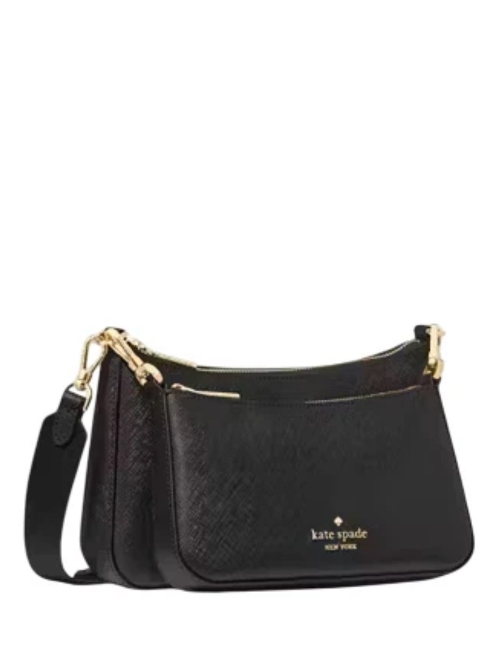 kate spade Black Duet Double Pouch Crossbody